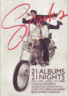 Sparks 2008 - 21 Albums, 21 Shows - Official Programme